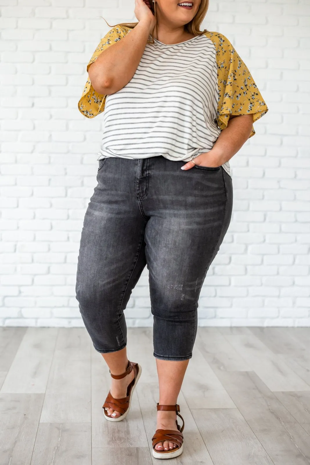 Alright With Me Capri Jeans