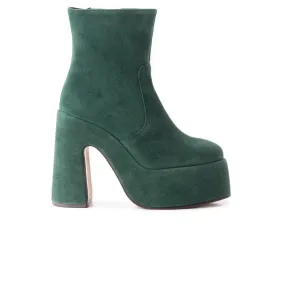 Daze Dark Green Suede