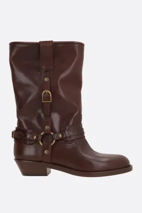 Heiko Studded Leather Boots