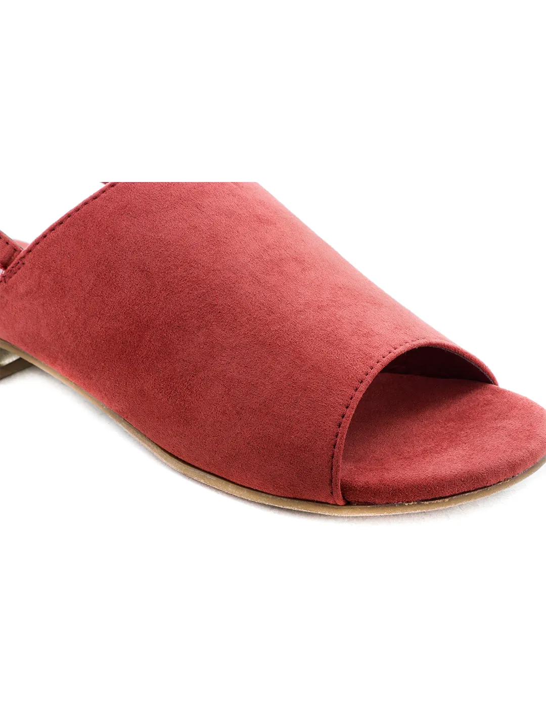 Rust Flat Sandals