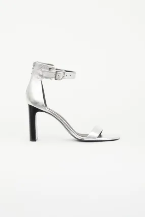 Silver Ellis Metallic Heel