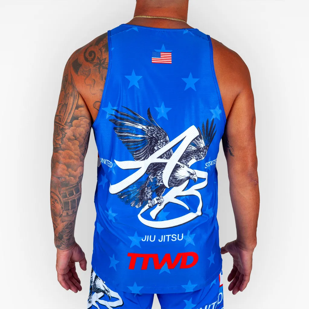 The USA Jiu Jitsu Team Training Tank - Blue
