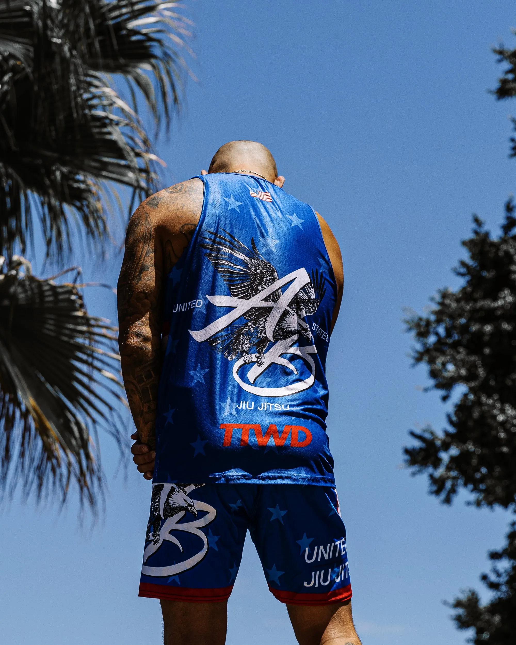 The USA Jiu Jitsu Team Training Tank - Blue
