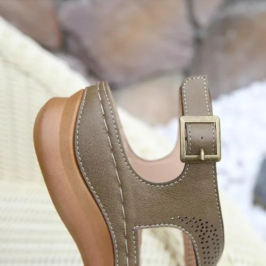 Women peep toe criss cross buckle strap platform wedge sandals